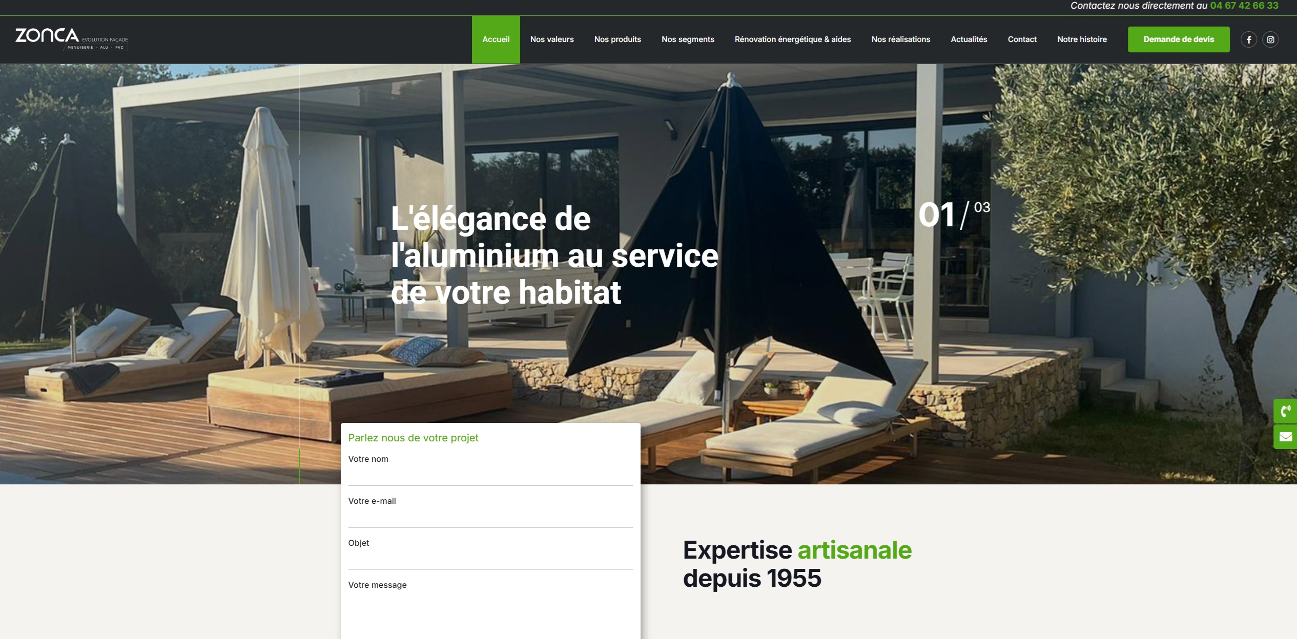 Zonca Evolution Façade